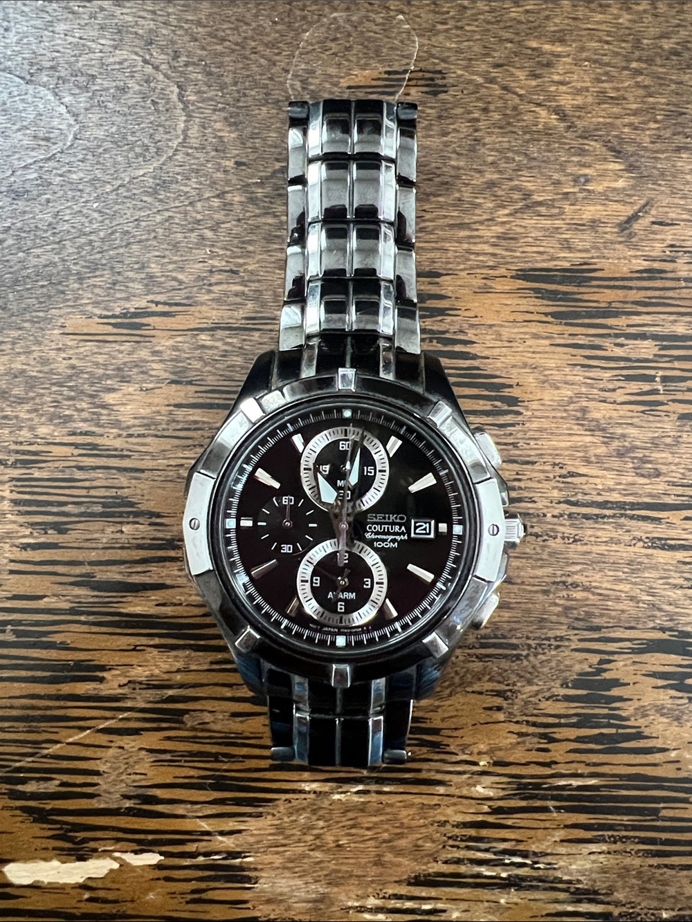 Seiko coutura chronograph 100M 
Sapphire crystal watch